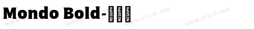 Mondo Bold字体转换